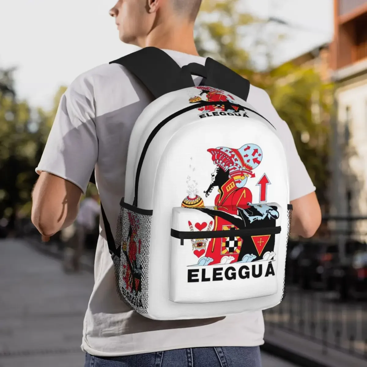 Фото Рюкзак Eleggua для студентов, школьная сумка, походный рюкзак для путешествий, модная сумка для книг для мальчиков и девочек, сумки на плечо №3