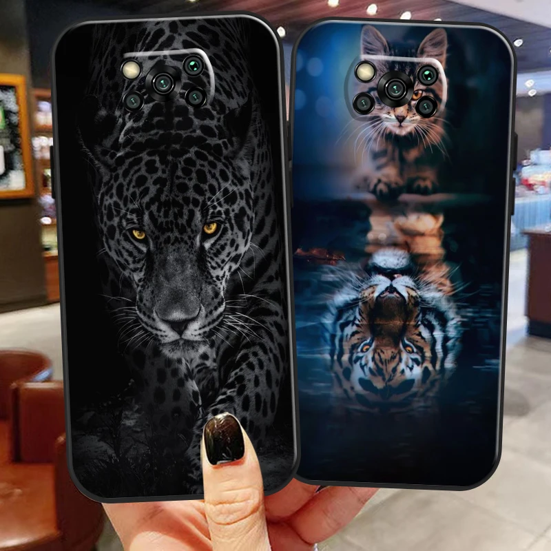 

Tiger Lion Eagle Dog Cat Wolf For Xiaomi Poco X3 Pro NFC GT Phone Case Soft Funda Back Silicone Cover Carcasa Coque