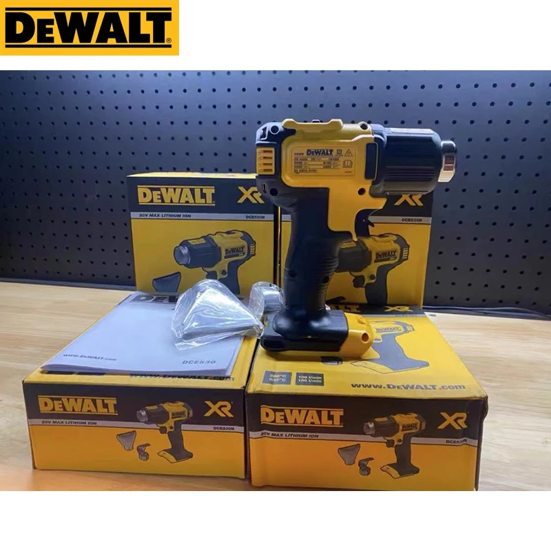 Фото Dewalt 20 в беспроводной тепловой пистолет DCE530 инструмент только высокомощный сварочный тепловой фен термоусадочный инструмент для упаковки г... №4