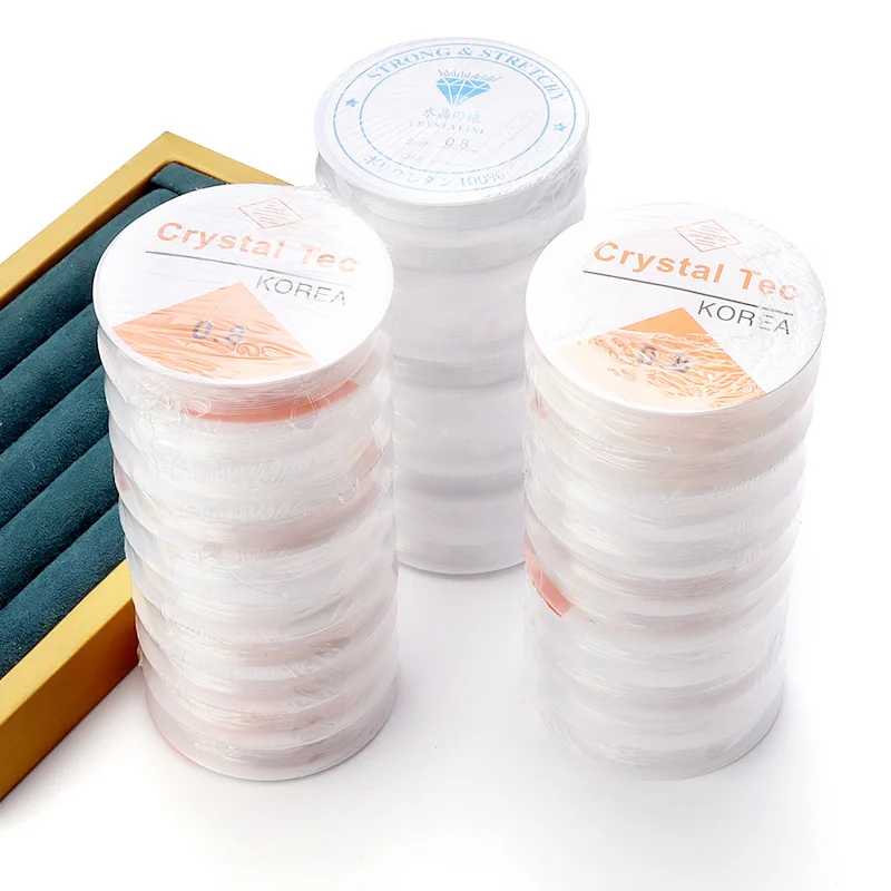 5/10 рулонов эластичная веревка круглая Хрустальная линия резиновый шнур