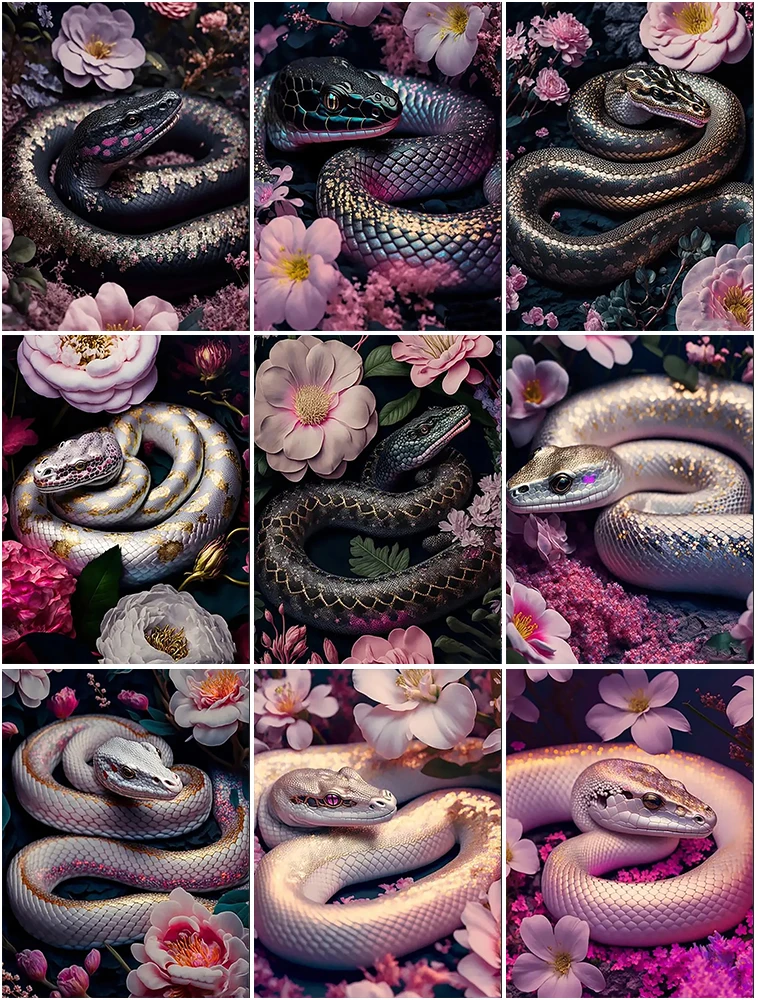 

Животные 5D алмазная живопись белая змея и черная змея алмазная живопись инкрустированная алмазами вышивка живопись украшение для дома