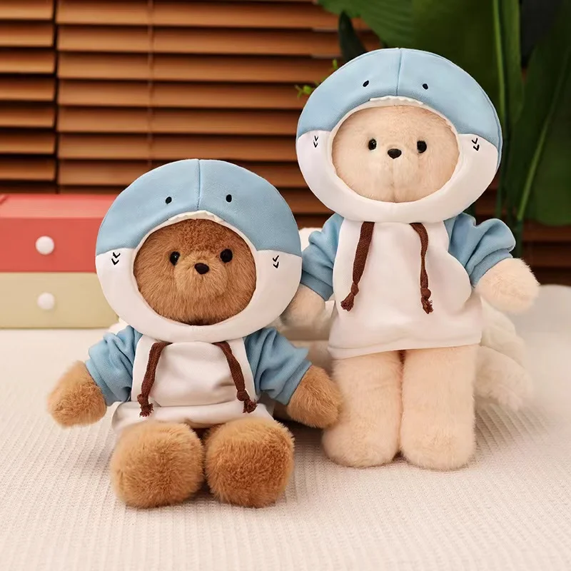 Kawaii 40-50 см мультфильм Коричневый Белый Медведь Косплей Акула искусственная