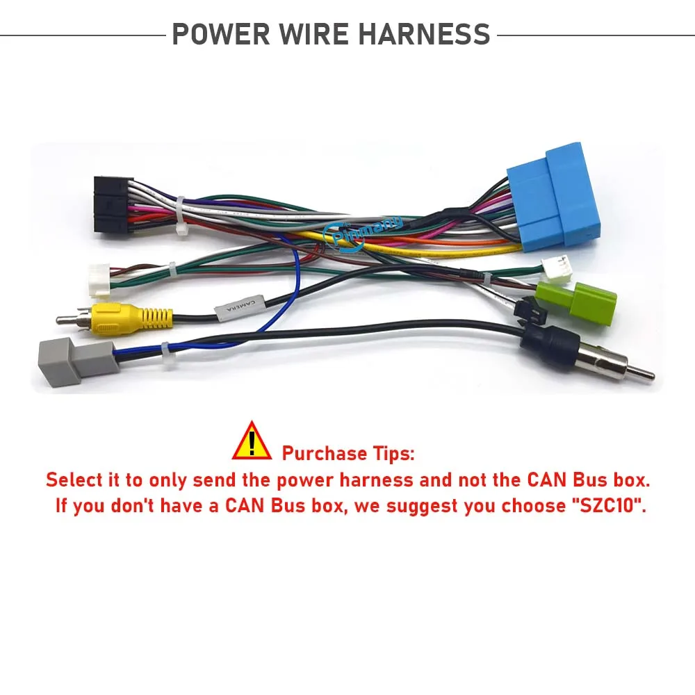 

Автомобильный радиокабель Pinmany SZC10, жгут проводов аудио, адаптер с декодером шины OBD CAN для Suzuki SX4 IGNIS