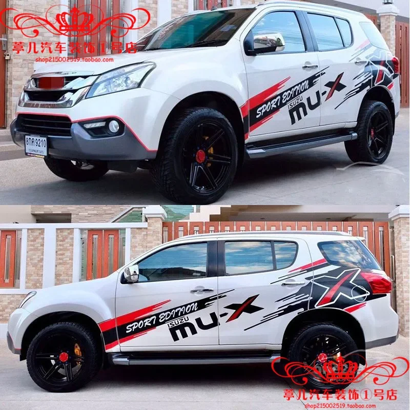 Для Isuzu MU-X MUX автомобильные наклейки украшения кузова модные спортивные
