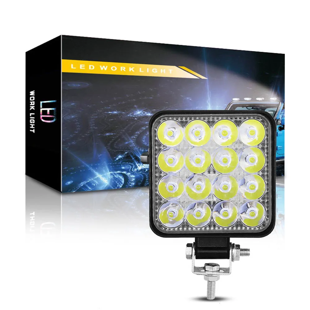 

Work Light Car Light Truck Off Road Tractor Work Light 48w 16LED Car Accessories L 24v Waterproof Light Accessories