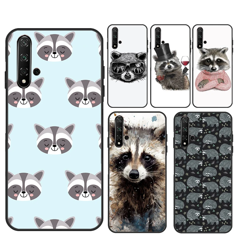Чехол с изображением енота для Huawei Nova 12i 11i 8i 12s 9 10 SE Y91 Y90 Y60 Y70 Y72 Y61 P20 P40 P30 Lite P60 Pro