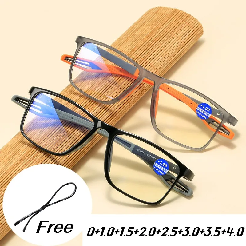 

New TR90 Material Reading Glasses Unisex Ultralight Flexible Presbyopia Eyeglasses Men Women Fashion Outdoor Sport Eyewear