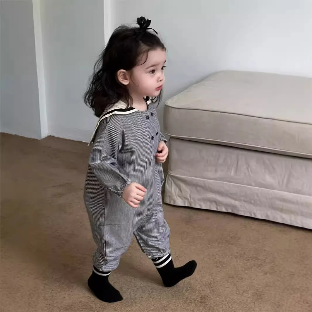 Новинка Осень 2024 комбинезон для девочек детская одежда в Корейском стиле детские