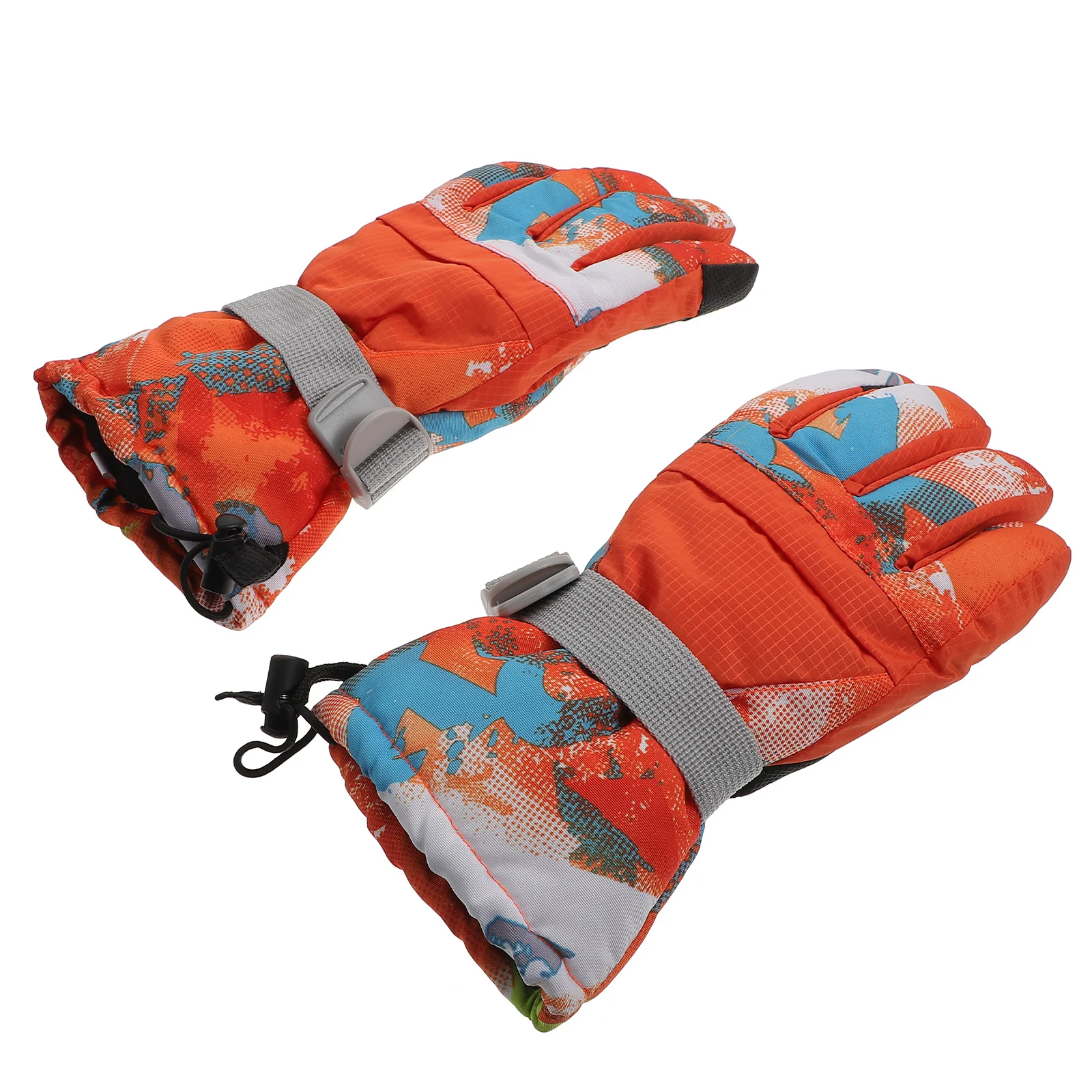 

1Pair Glove Anti-skid Graffiti Warm for Riding Winter Outdoor Skiing