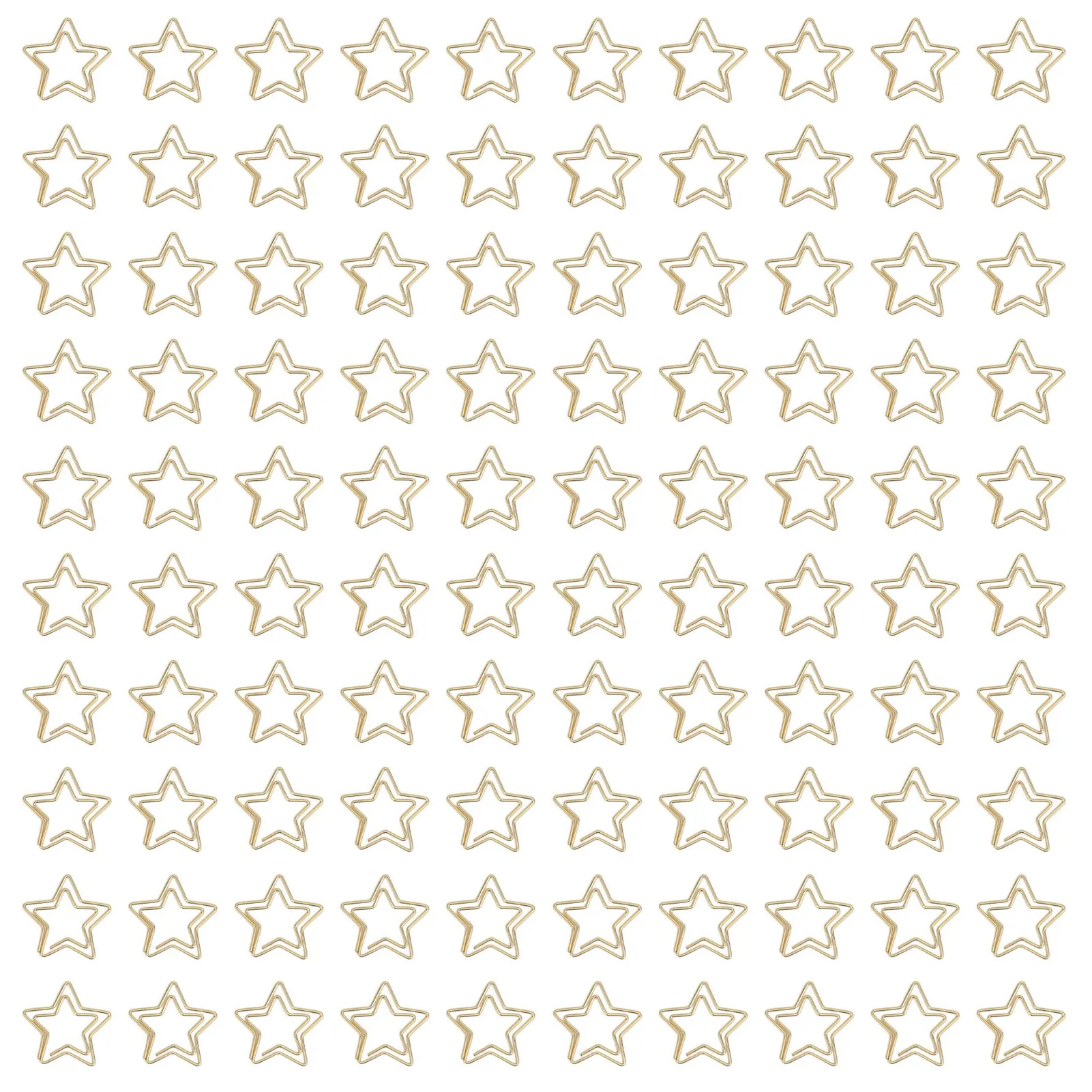 

Paper Clips Skid Resistance Plating Process Gold Exquisite Paperclips Colorfast Multipurpose for School for Card Making