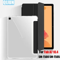 for samsung galaxy tab a7 10 4 2020 smart sleep wake tablet case fundas tri fold bracket protective cover for sm t500 sm t505