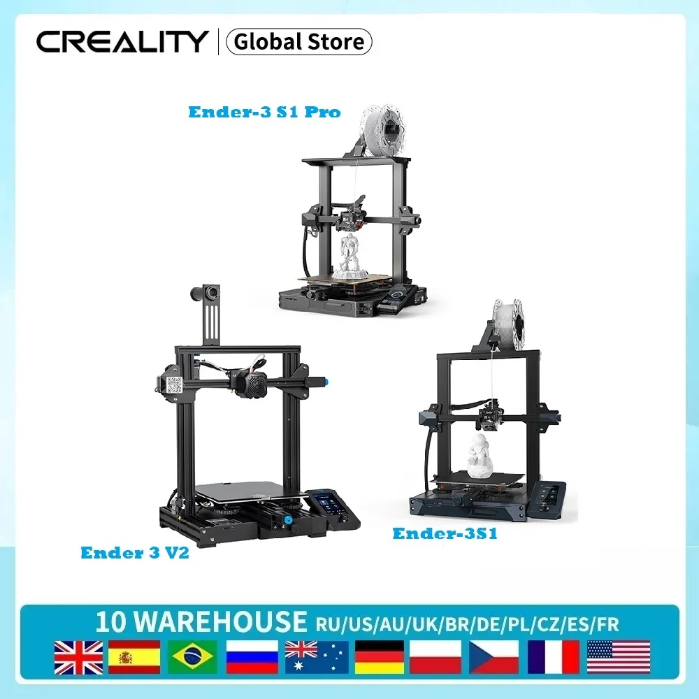 

Новинка, 3D принтер CREALITY Ender-3/3Pro/Ender 3 V2/Ender-3S1/Ender3S1Pro, умный набор для самостоятельной сборки