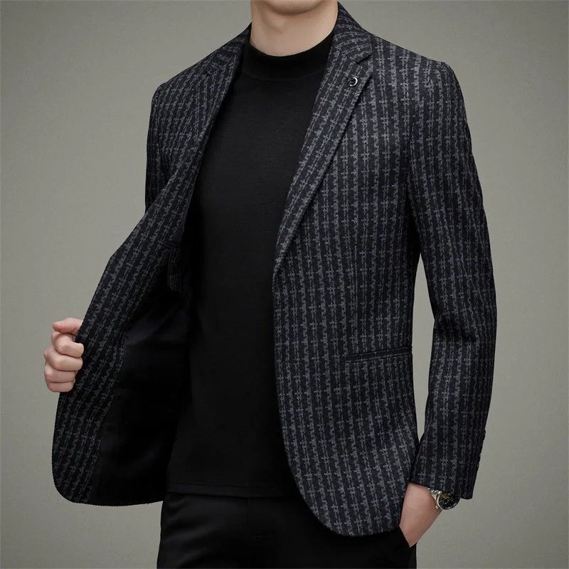 

Men's Suit Fashionable Casual Suit Spring and Autumn New Korean Style Business Slim-Fit Trendy Single Western Men's Coat