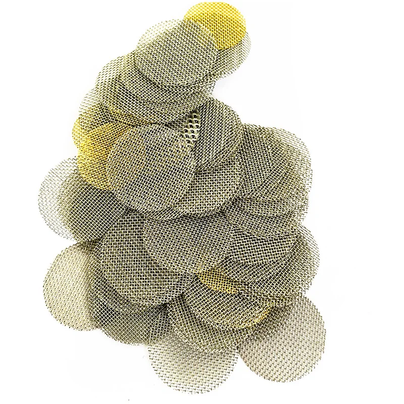 

New 100 pcs 15/19/20mm Tobacco Accessory Smoking Gauze Net Metal Filters Smoking Pipe Metal Screen Filter Percolator Leach Net