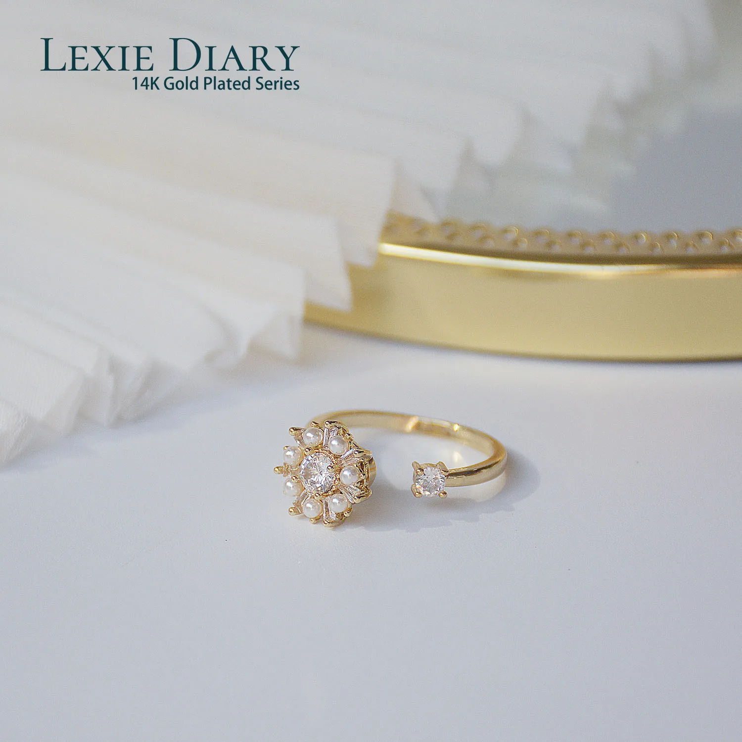 

Женское широкое кольцо в форме цветка Lexie Diary, винтажное готическое массивное кольцо средней длины с золотым покрытием, ювелирные изделия, а...