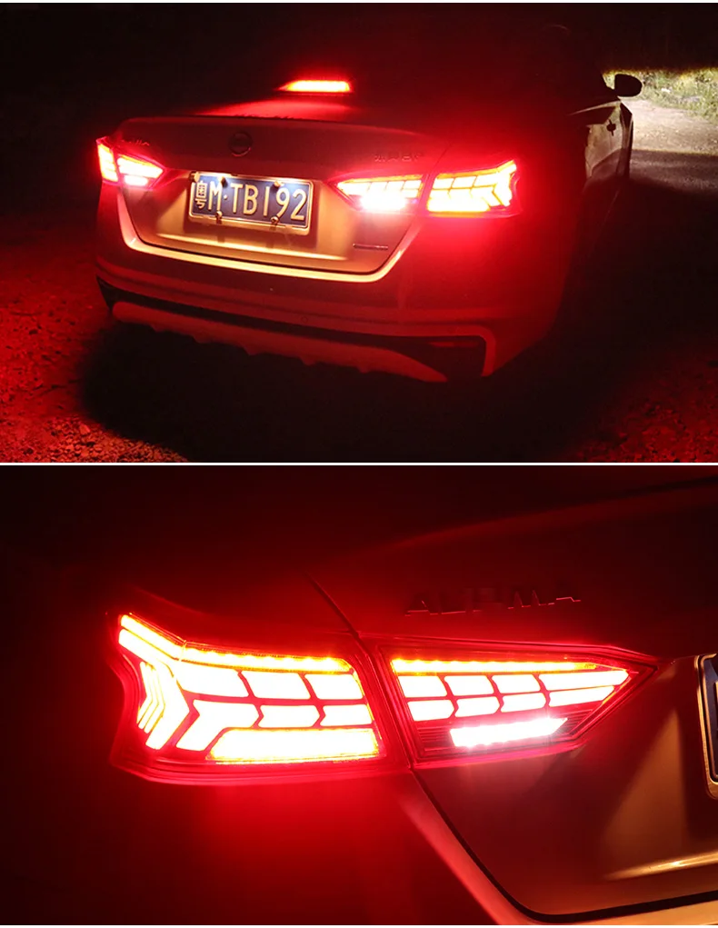 Автомобильный светодиодный задний фонарь для Nissan Altima Teana 2019 2020 2021 ходовой тормоз