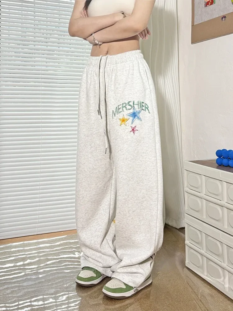 HOUZHOU Y2k мешковатые спортивные штаны для бега женские винтажные корейские