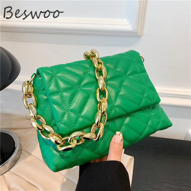 

Fashion Chain Shoulder Bags for Women 2022 Pure Color Lingge Thread Purses and Handbags Autumn Square Quality Female Tote Bag