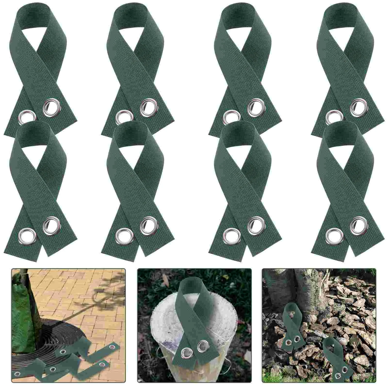 

Garden Fixing Stump Straps Tree Nylon Straps Garden Plants Support Straps Tree Staking Straps With Grommets