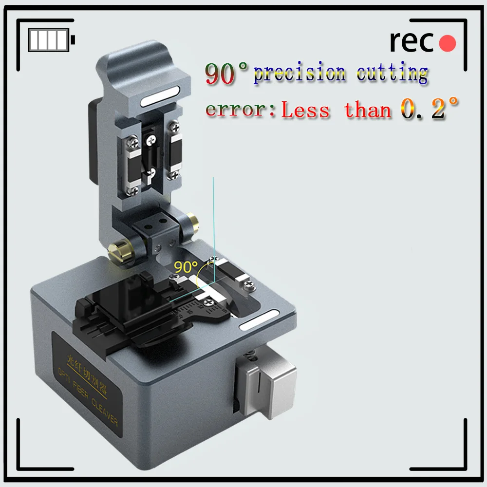 Free Shipping New Optical Fiber Cleaver FTTH Fusion Splicer Cutting Knife High Precision Fiber Cutter Tools with Scrap Collector