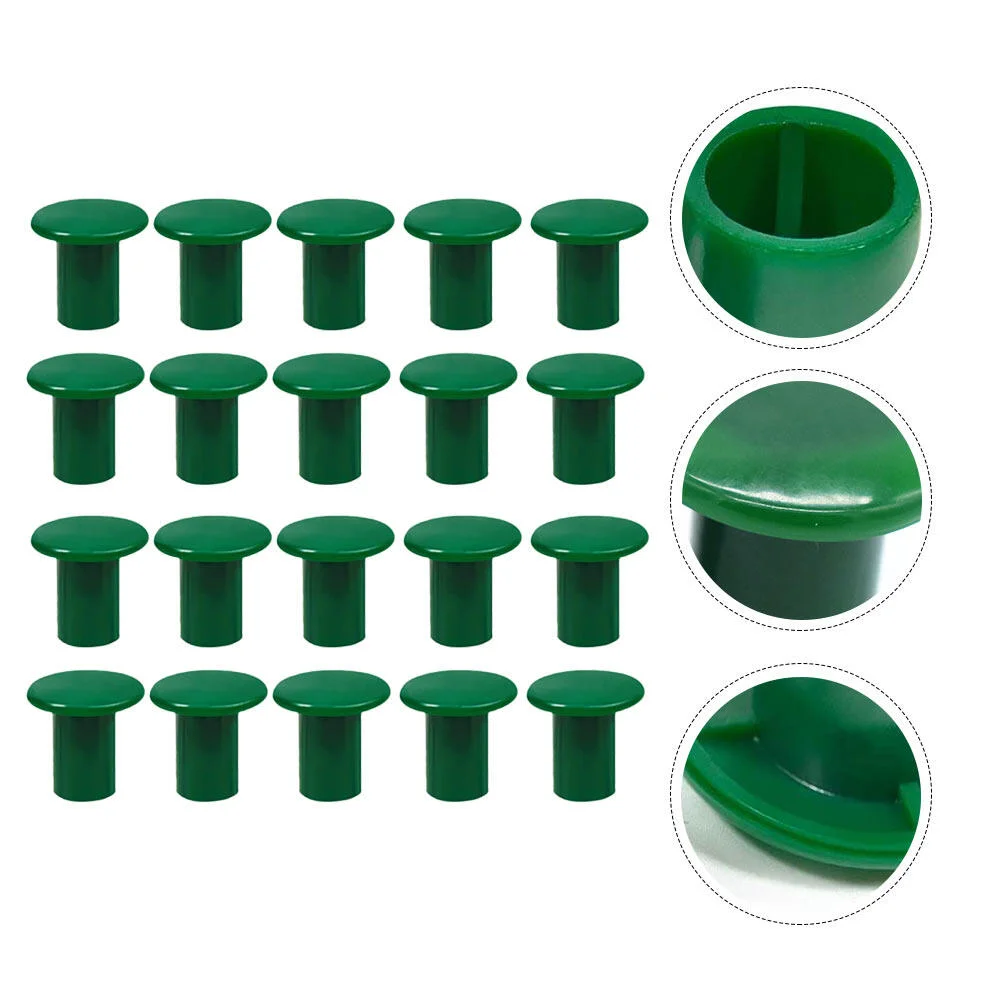 

50 Pcs Garden Bamboo Pole Set Cane Topper Protectors Wooden Cane Tips Cap Outdoor Corner Covers Hat Caps Sleeve