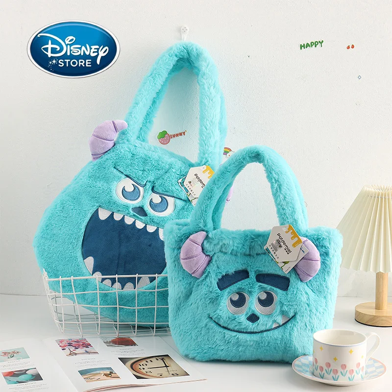 

Disney Monster University Cute Sullivan Plush Backpack Cartoon Doll Hand Bag Large Capacity Girl Shoulder Bags Zipper Handbag