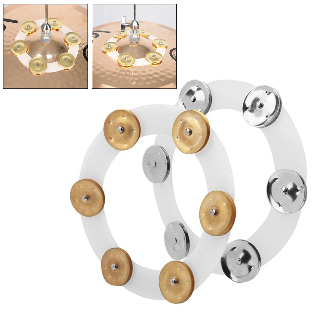 

Drum Cymbals Hi Hat Tambourine Drum Set Bells Percussion Instrument Accessories Hi Hat Tambourine Musical Instruments