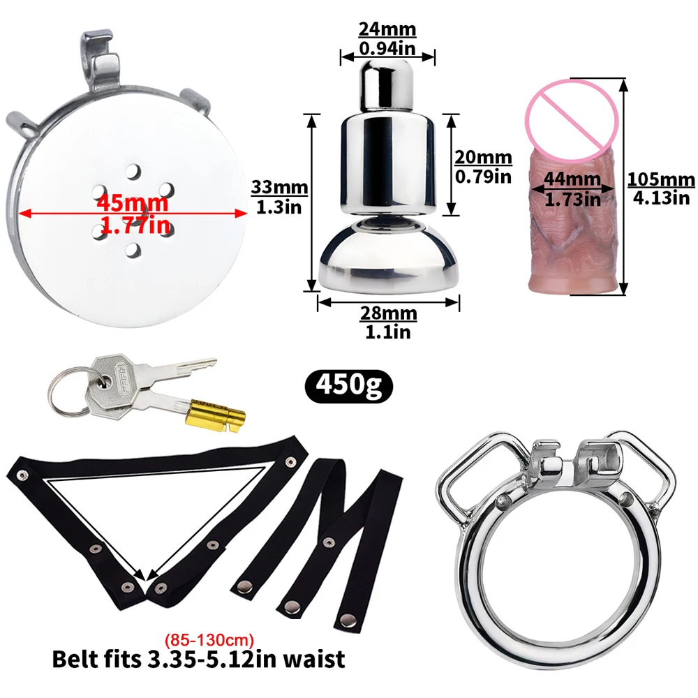 LEZEE плоский Мужской Пояс верности с силиконовым фаллоимитатором головка из