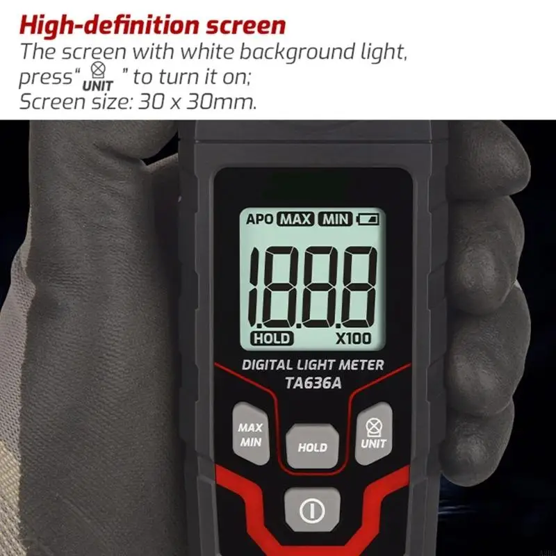 A2BE Luxmeter Light Intensity Tester для эффективного анализа света легкая передача данных