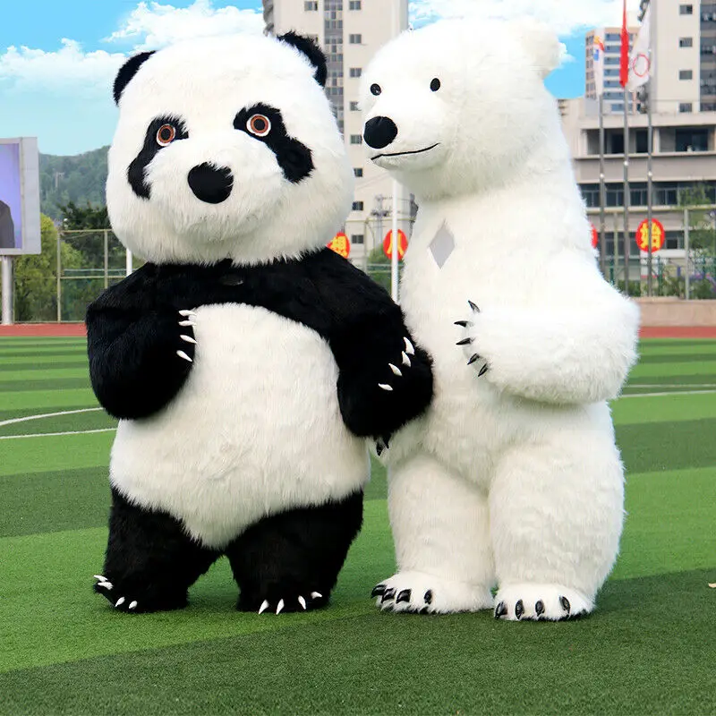 

Polar Bear Mascot Costume Cartoon Apparel Birthday Party Masquerade Fancy Dress Handmade Cartoon Character Birthday Gift