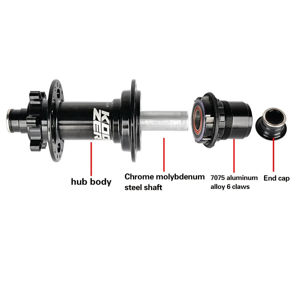 Koozer XM390 Boost задний Tpi тяжелый XC E-bike втулка горного велосипеда 5x141 QR 12x148 142 мм TA 32H