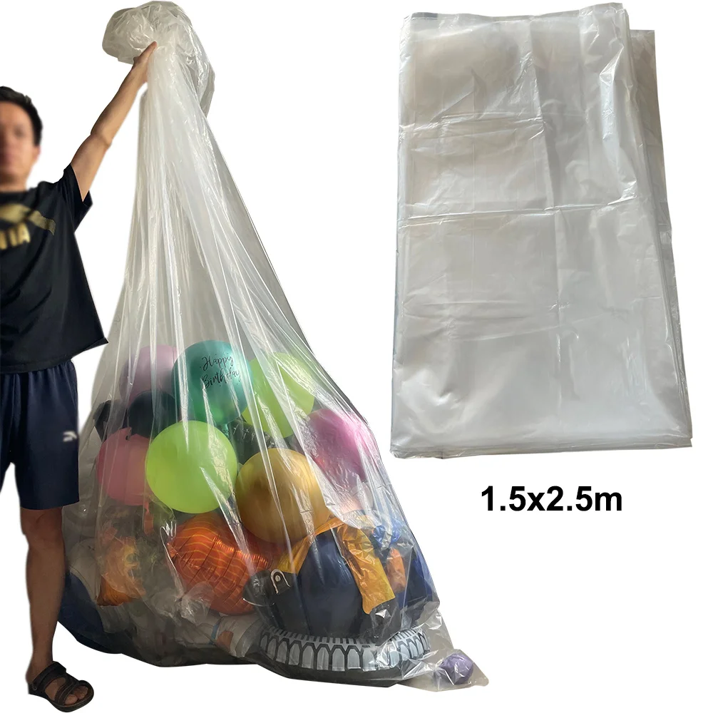

1pcs Balloon Bag for Transport Clear Large Big Plastic Ballon Tool Christmas Tree Disposal and Storage Bag 1.5X2.5m