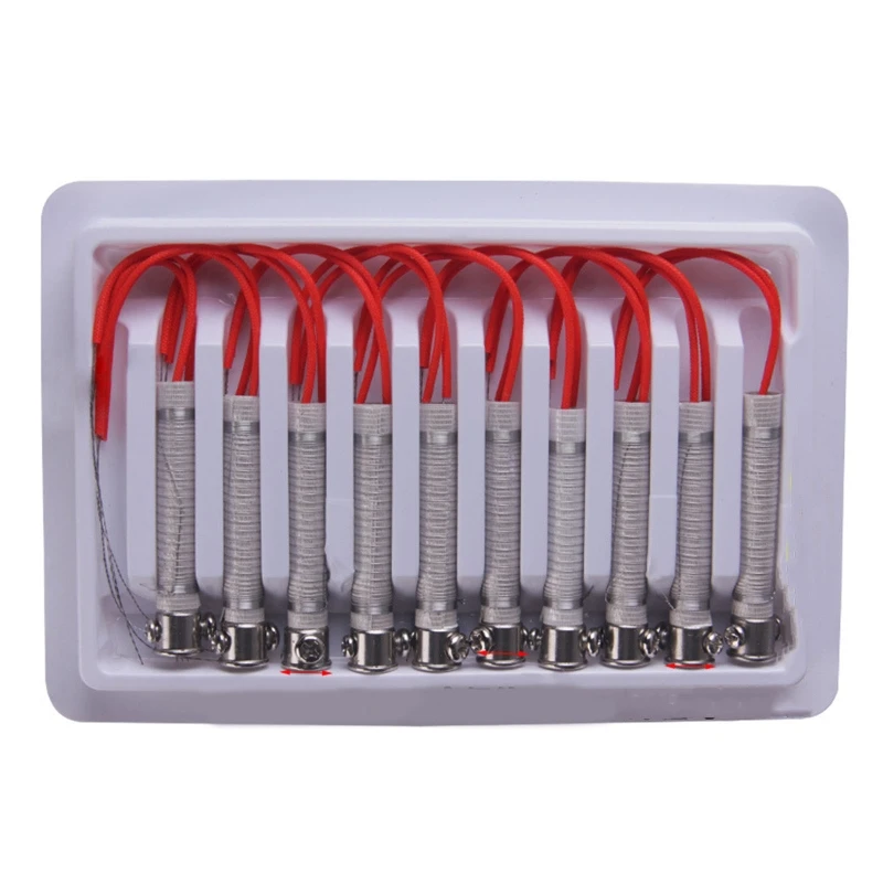 

10 шт. 30 Вт керамический нагревательный элемент для электрического паяльника, нагревательный элемент с двумя проводами