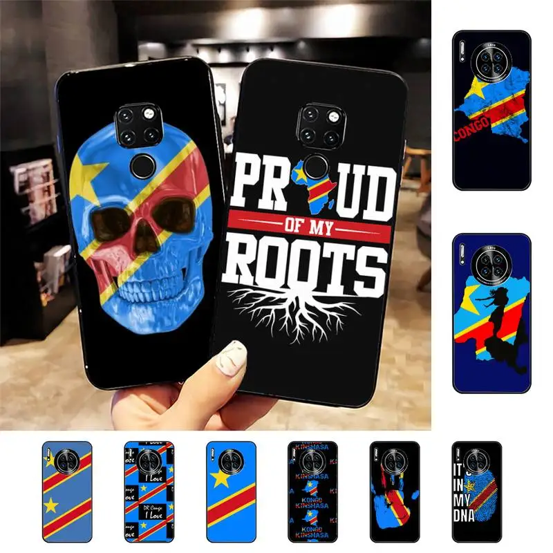 

Congo Democratic Republic Flag Phone Case For Huawei Nova 3I 3E mate 20lite 20Pro 10lite Luxury funda case