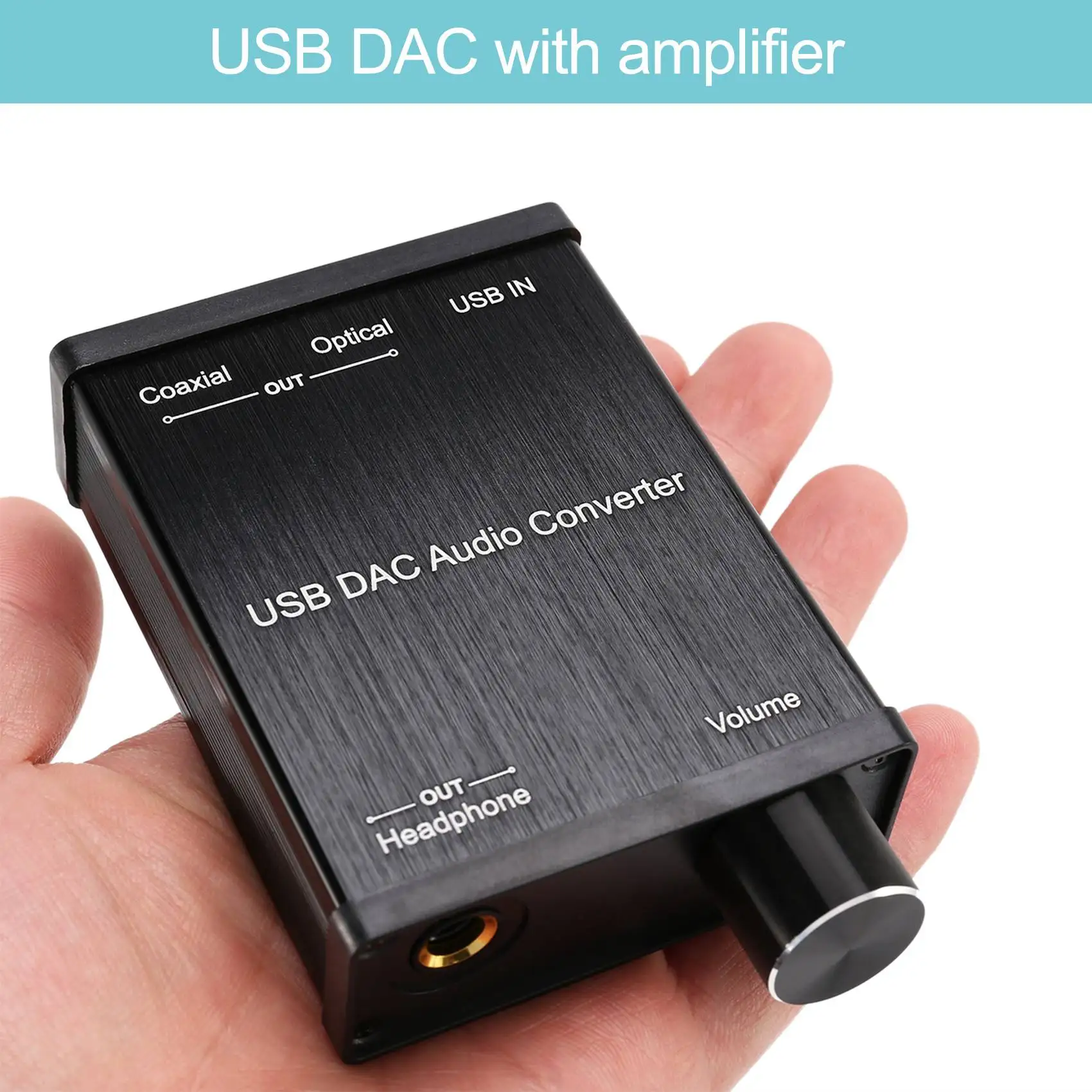 USB в коаксиальный S/PDIF оптический преобразователь для наушников 3 5 мм/6 мм ЦАП