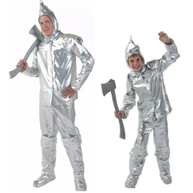 

Movie Role Adult Tin Man Costume Halloween Cosplay Costumes for Children