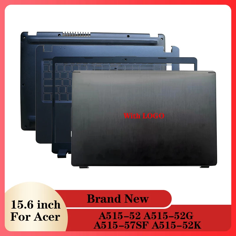 

Новинка, Черная задняя крышка для ноутбука/передняя панель/Упор для рук/Нижняя крышка для Acer A5, искусственная задняя крышка для ноутбука