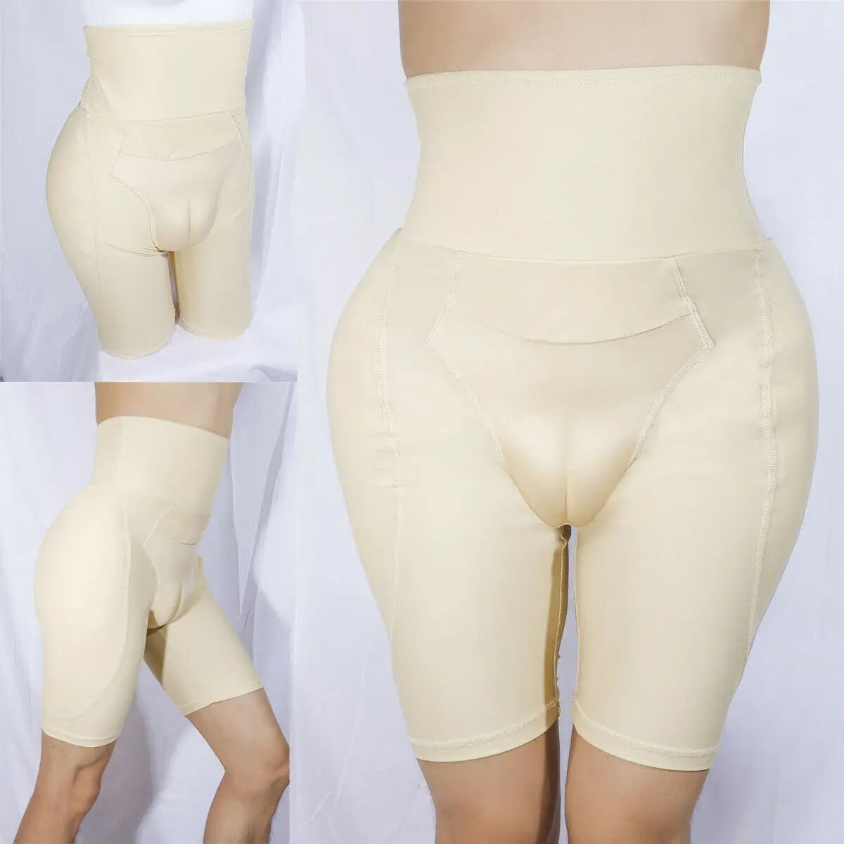 

Mens Hiding Gaff Panties Tummy Control Shorts Slimming Lifter Waist Boxers Shapewear Thicken Hip Underpants For Crossdressing