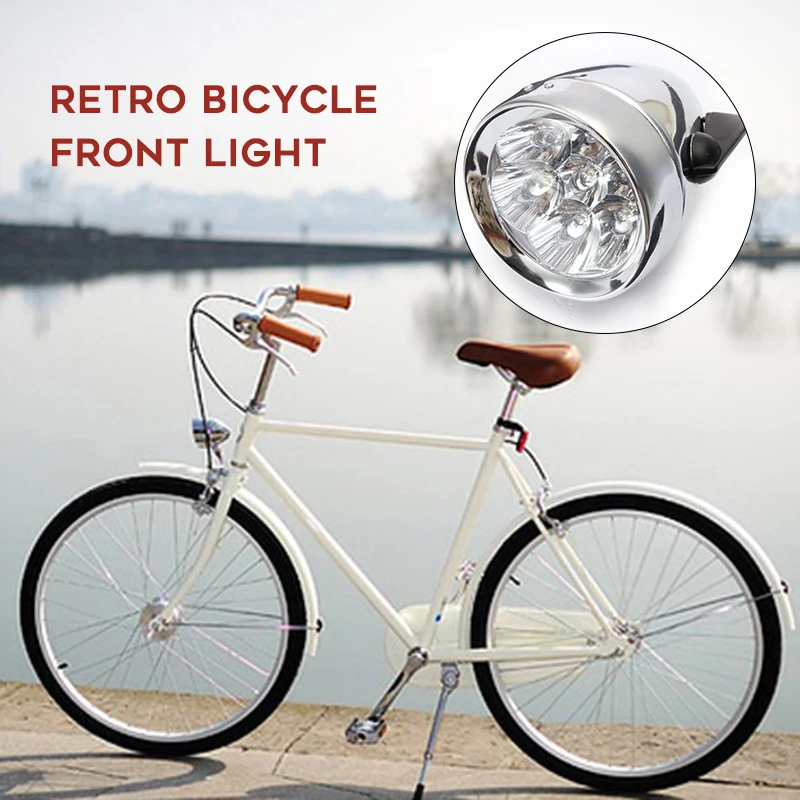 

Bicycle Head Light 7 LED Ultra Light Vintage Retro Bike Front Headlight Classic Cycling Safety Lamp Lights Accessories