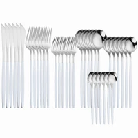 stainless steel cutlery set forks spoons knives set kitchen tableware 36pcs silverware dinnerware set utensils reusable flatware