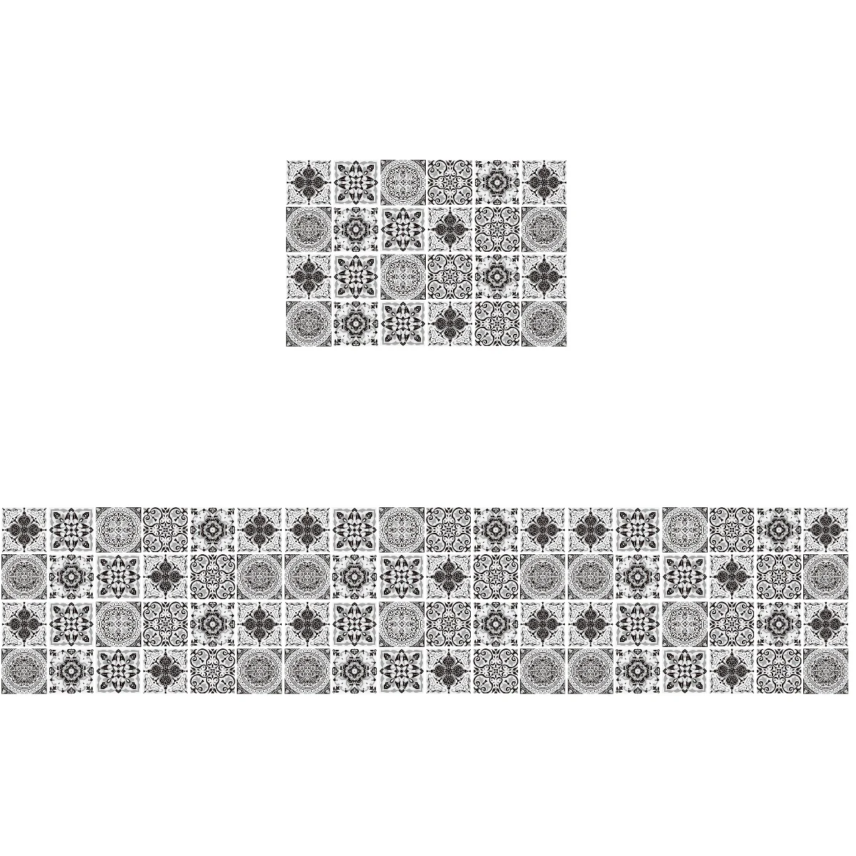 

96 pcs Decorative Peel and Stick Tile Decals Oil-proof Kitchen Wall Tile Stickers Wall Tile Sticker