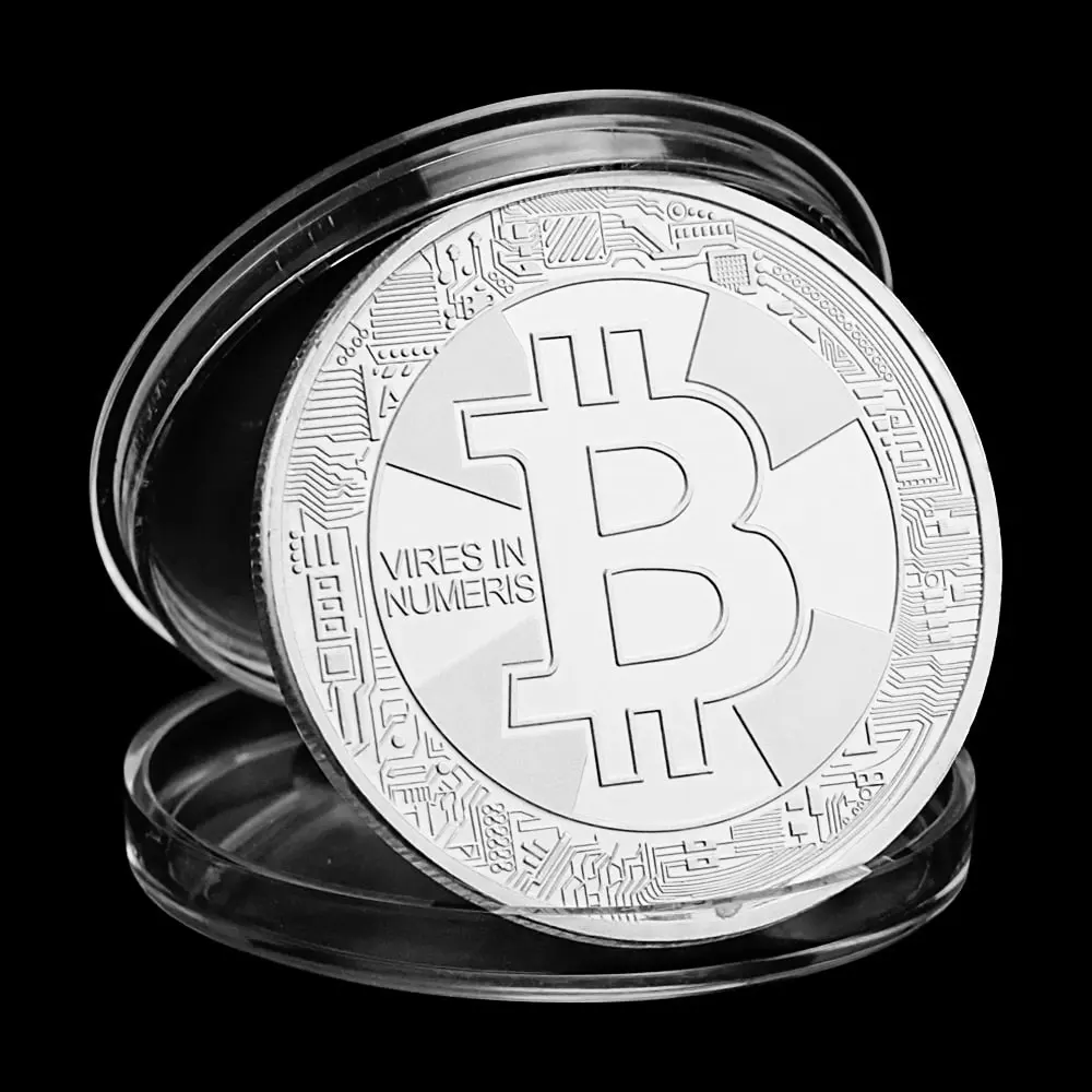 Bitcoin Plated Gold Coin Commemorative Coin Collectible Gift Souvenir CGMiner Bitcoin Collection Art Challenge Coin