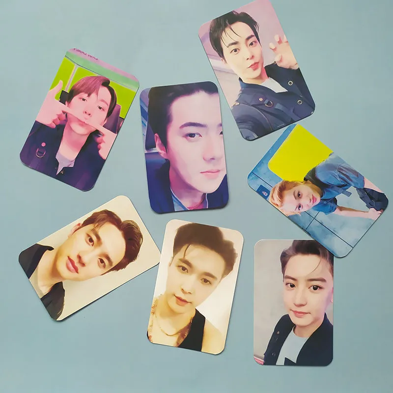 

7pcs/set KPOP EXO DON'T FIGHT THE FEELING Photocard Double Sides Card Postcard XIUMIN SUHO LAY BAEKHYUN CHEN Fans Collection