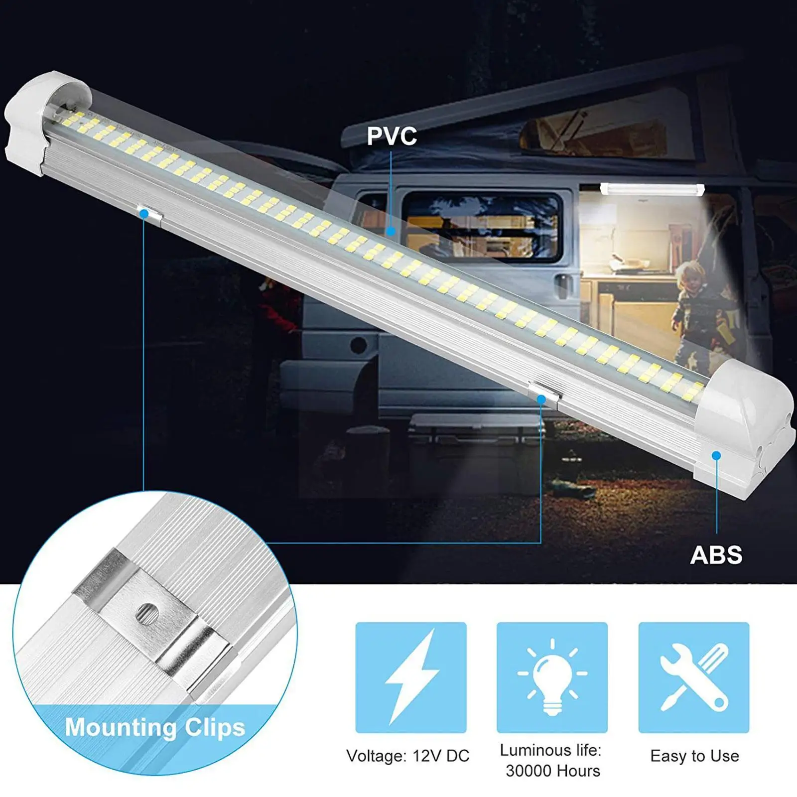 

Светодиодная лампа для чтения Z3X0, 12 В, 108 светодиодов