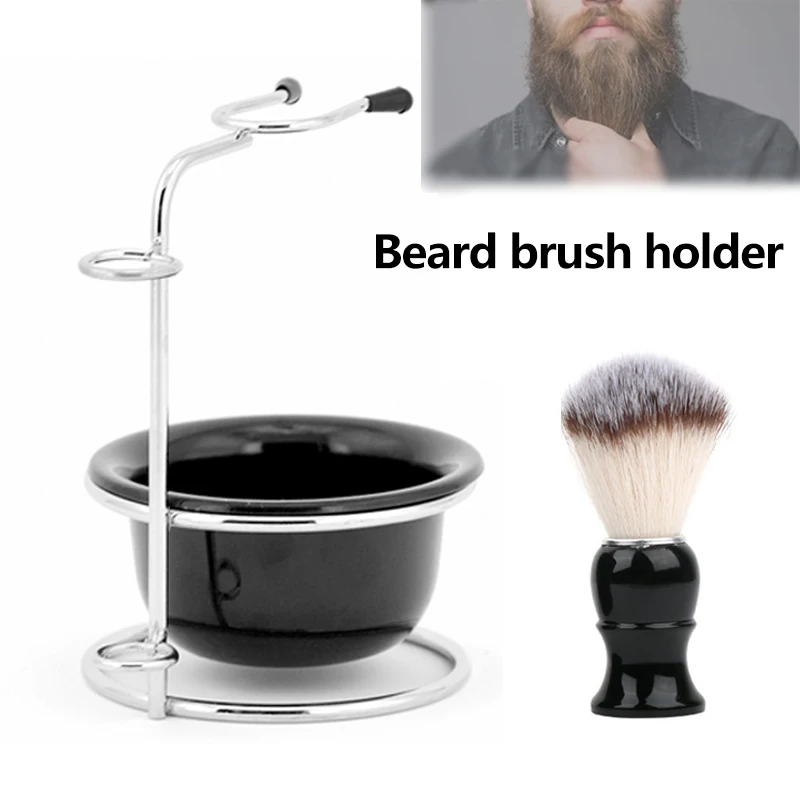 

Прочная Новая косметическая дизайнерская мужская искусственная щетка, держатель мыла, портативная бритва для бритья, набор для чистки боро...