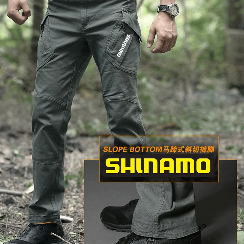 

Tactical Cargo Pants Men Outdoor Waterproof SWAT Combat Military Camo Trousers Fishing Multi Pocket Pants Men's Work Jogger Pant