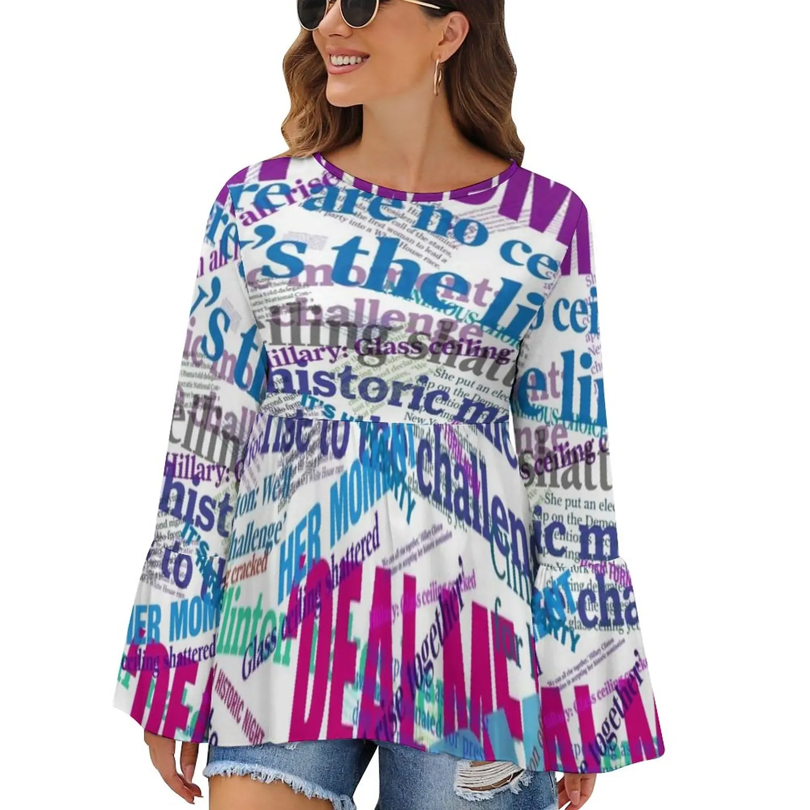 

Newspaper Print T-Shirts Nomination Headline Collage Streetwear Long Sleeve T Shirt Vintage Tees O Neck Print Clothing Big Size
