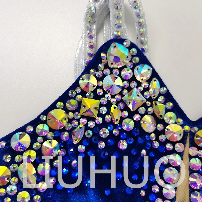 LIUHUO Купальник для художественной гимнастики соревнований по черлидингу детей