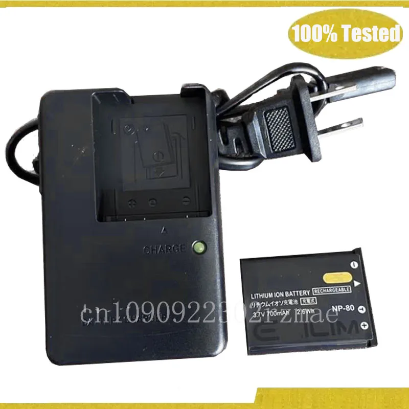 Фото Аккумулятор и зарядное устройство NP-80 NP-82 для цифровых камер CASIO EX-S8 QV-R70 QV-R80 QV-R100 QV-R300 EX-Z330 Z335 S8 ZS5 ZS6 ZS100 ZS160 №1