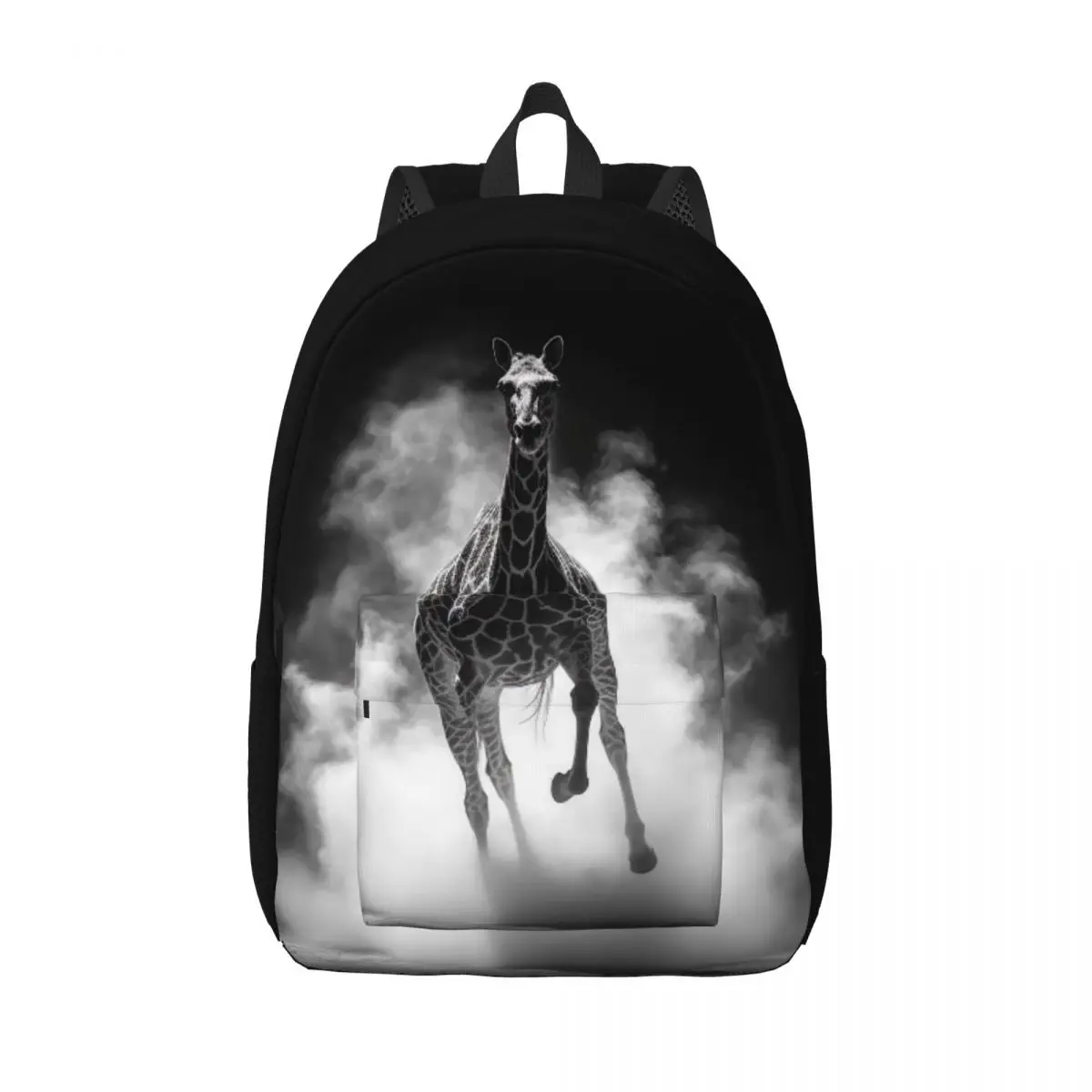 

Giraffe Canvas Backpacks Light sketch White Powder Modern Bag Travel Backpack Big Bags